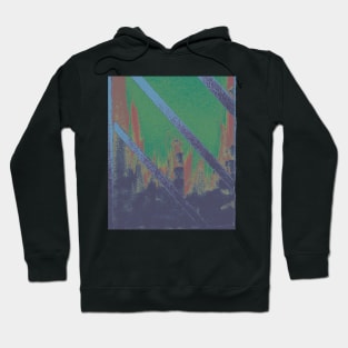 Inverted Coloured Cityscape through Window Hoodie